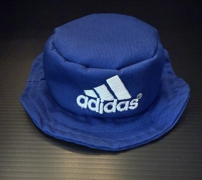 Adidas Bucket Hat Style Coin Purse/ Change Purse; Blue & White