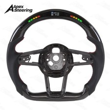 For Audi R8 Tt Tts Tt Rs 2016-2024 Real Carbon Fiber Sport Led Steering Wheel For Audi R8 Tt Tts Tt Rs 2016-2024 Real Carbon Fiber Sport Led Steering Wheel