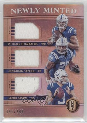 2020 Gold Standard Michael Pittman Jr Jonathan Taylor Jacob Eason Rookie RC 1o3y