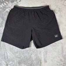 REI Co-Op Shorts Black Athletic Drawstring Lined Gym Hiking Mens Medium