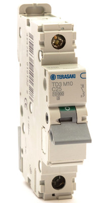 Terasaki TD3 M10 C25 25A 25 AMP einpolig MCB CURVE C 10kA Leitungsschutzschalter