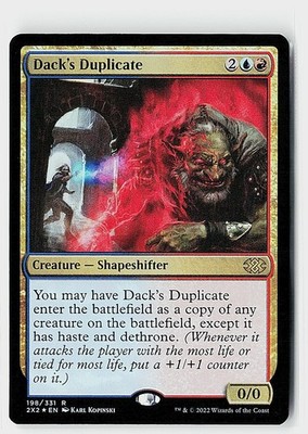 Dack's Duplicate Foil R Double Masters 2022 198 NM