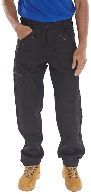 Beeswift Action Work Trousers Black Size 44S