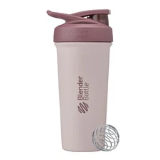 BLENDERBOTTLE STRADA SLEEK SHAKER CUP WITH WIRE WHISK - SAHARA SUNSET RED/TAN