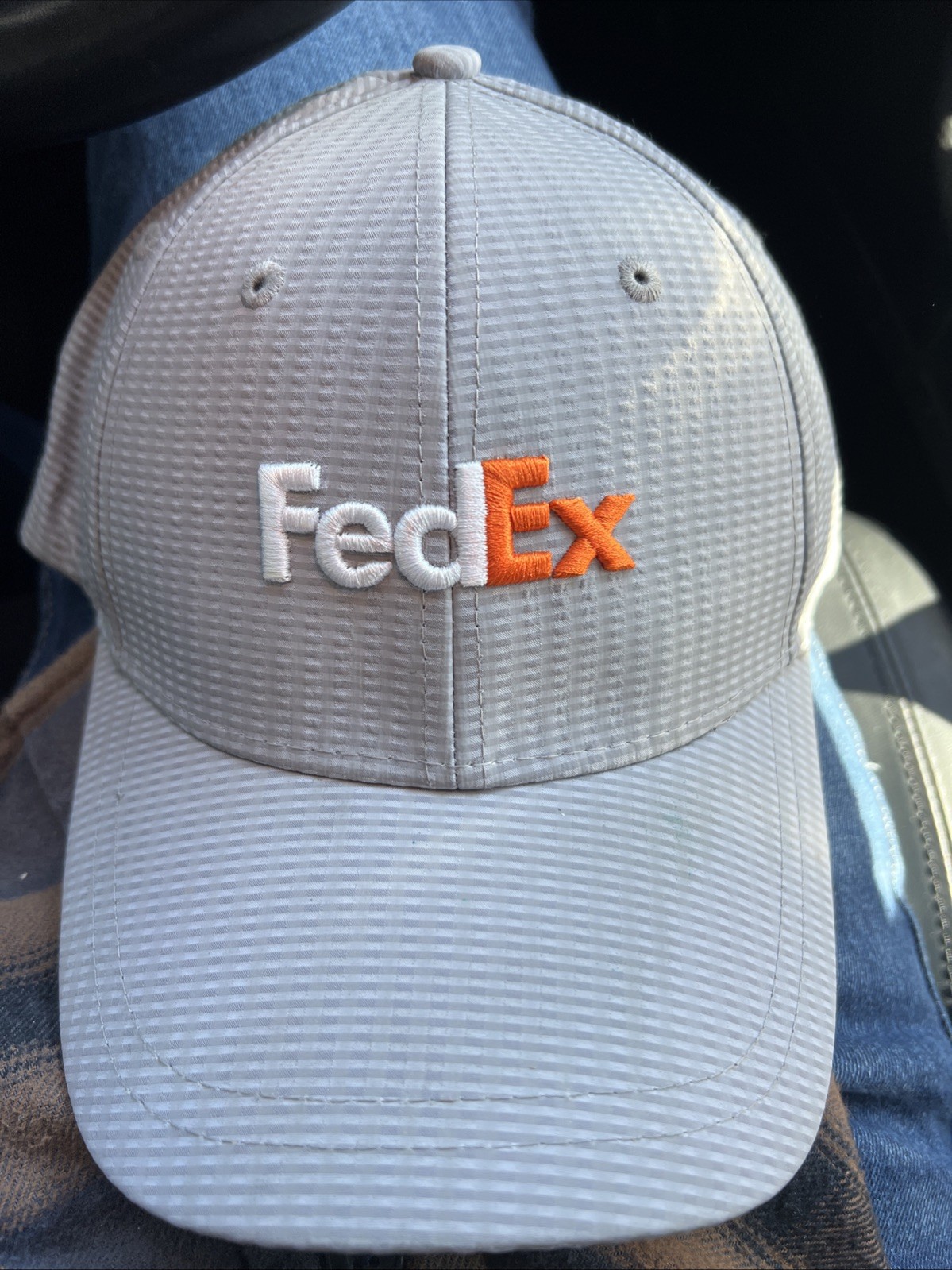 Fedex SnapBack Gray Orange Snap Back Cap Hat Bran… - image 1