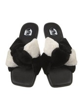Vivienne Hu Faux Fur Slides Size 7 Retail 225
