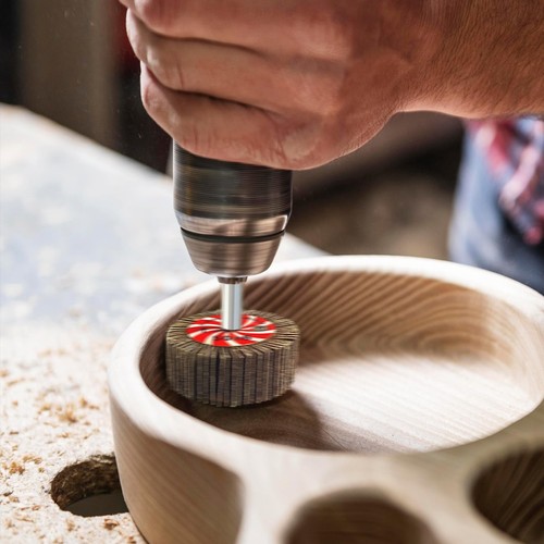 Juego de lijadoras de rueda de aleta de 10 piezas con vástago hexagonal de 1/4 de pulgada, ruedas de lijado de 80 granos... - Imagen 6 de 6
