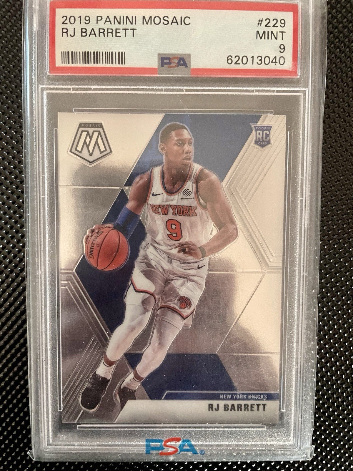 2019-20 Panini Mosaic Rookies RJ Barrett #229 (RC) PSA 9