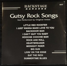CDG HARD ROCK Volume 4417 Backstage Karaoke 12 Songs Rolling Stones Zeppelin