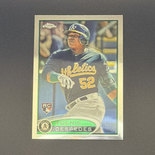 2012 Topps Chrome Yoenis Cespedes Rookie Card RC #180 Oakland Athletics. rookie card picture