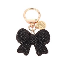 Bling Rhinestone Bow Keychain, Crystal Sparkly Bow Key Ring Bag Charm Key Hol...