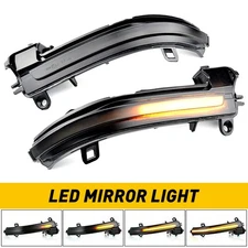 Smoked Turn Signal Lamp LED Side Mirror Light For BMW 4 3 2 1 Series F30 F35 H