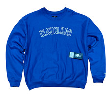 Men's 2XL Cleveland Guardians '47 Brand Blue Crew Neck Sweatshirt
