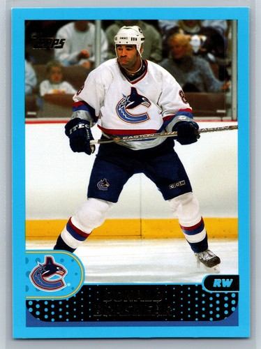 2001-02 Topps #190 Donald Brashear Vancouver Canucks - Picture 1 of 2