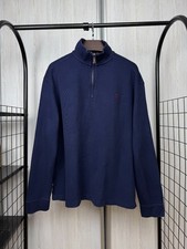 Polo Ralph Lauren vintage 1/4 zip navy blue pullover sweater