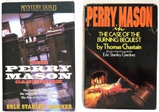 Lot of 2 Erle Stanley Gardner:  Perry Mason Casebook~Burning Bequest (Chastain)