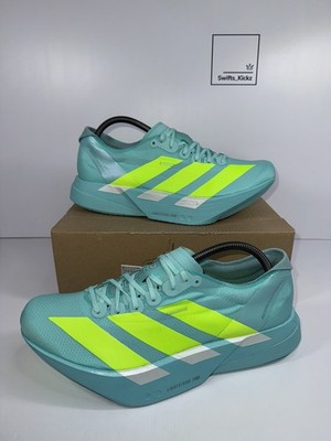 Adidas Adizero Adios Pro 4 Laufschuhe - Flash Aqua - Größe UK 9 - JR1251 - NEU