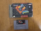 Death and Return of Superman Super Nintendo Entertainment System Snes Game + Box