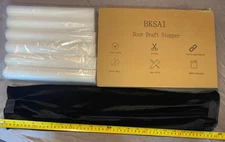 NEW Bksai Under Door Bottom Foam Stretchy Draft Stopper 24"-29" Adjustable