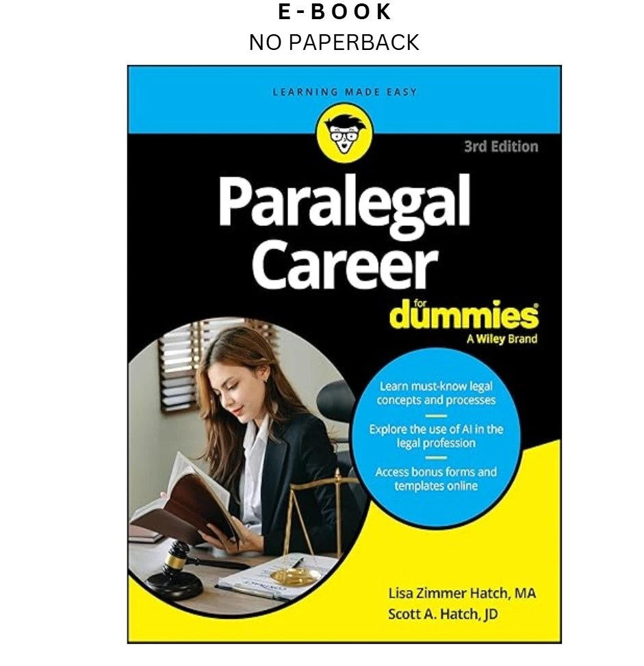 Buy Paralegal Career For Dummies (For ebook, instant digital download PDF from LD Global