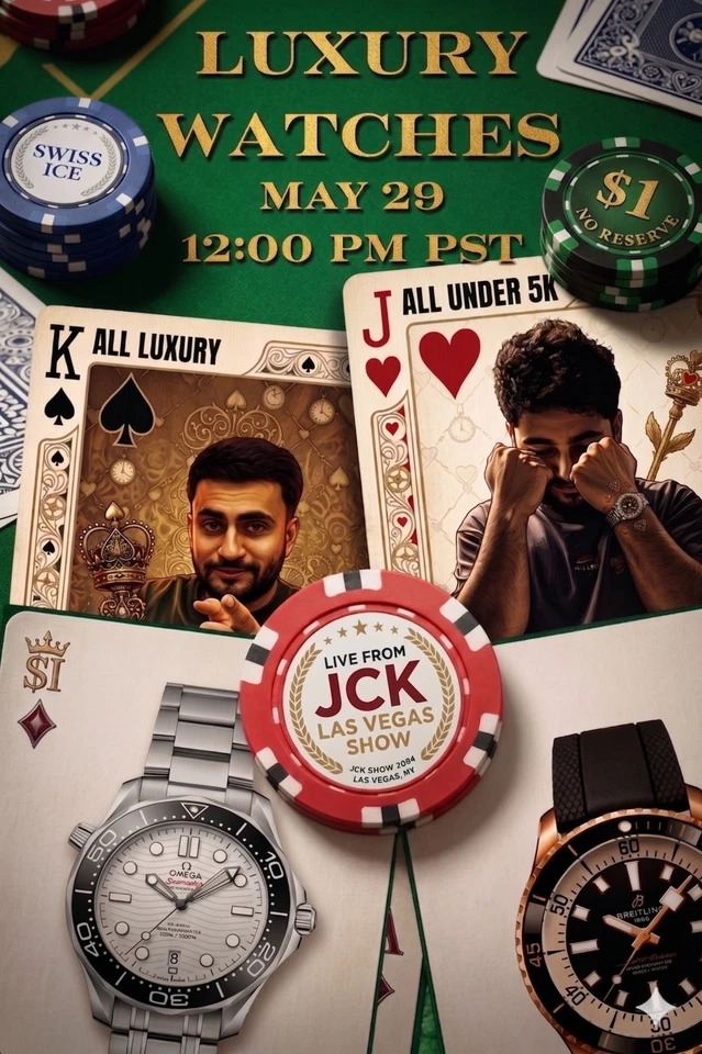 $1 START LUXURY WATCHES 🔥ALL UNDER 5K🔥 LIVE FROM LAS VEGAS