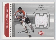 2002-03 Upper Deck Piece Of History Heroes Hockey Jerseys Peter Stastny HOF 0v1