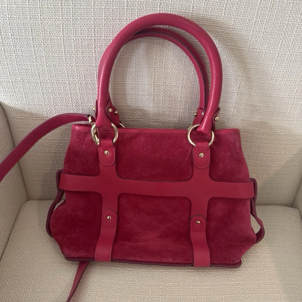Vintage SalvatoreFerragamo スウェード ボストンバッグ Salvatore Ferragamo Suede Exterior Bags & Handbags for Women for