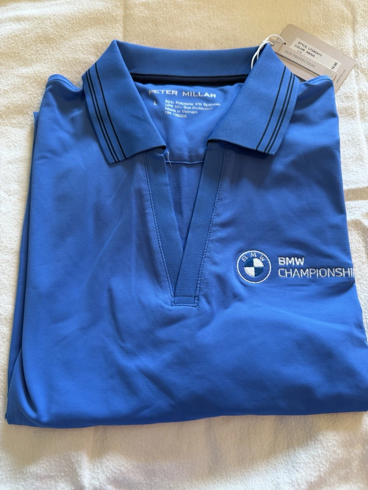BMW Women’s Peter Millar Golf Shirt L