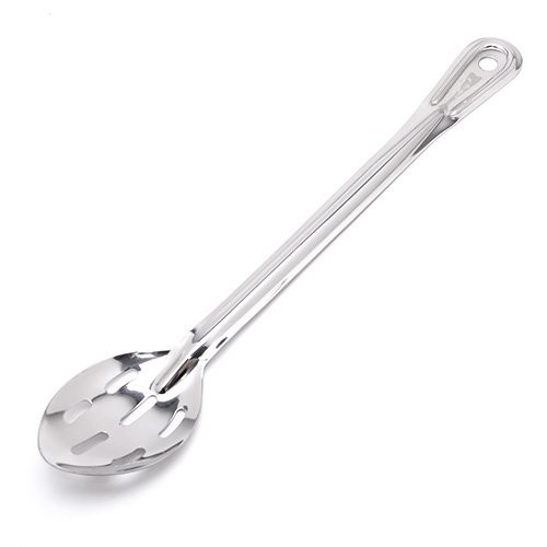 Browne BBPF-15N Buffet Serving Spoon With Plastic Handle - Pierced 15 Inch Durable Kitchen Tool