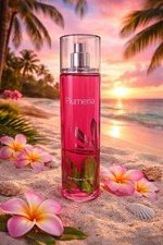 NEW RARE Bottle BATH  BODY WORKS PLUMERIA FINE FRAGRANCE MIST BODY SPRAY 8 OZ