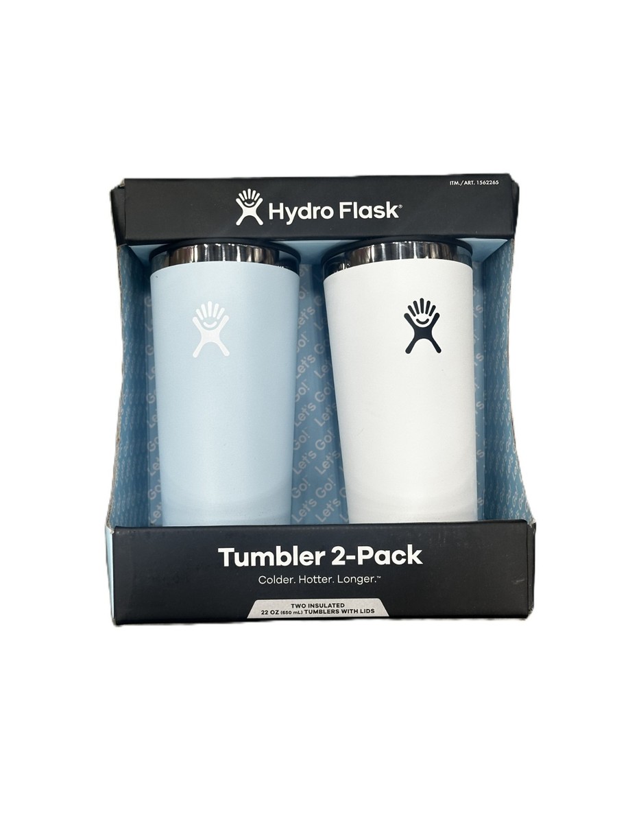 Hydro Flask 2-Pack Tumbler With Lid Stainless Steel 22 oz Travel