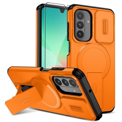 For Samsung Galaxy A15 A16 A26 A36 Shockproof Mag Safe Stand Case Screen Cover