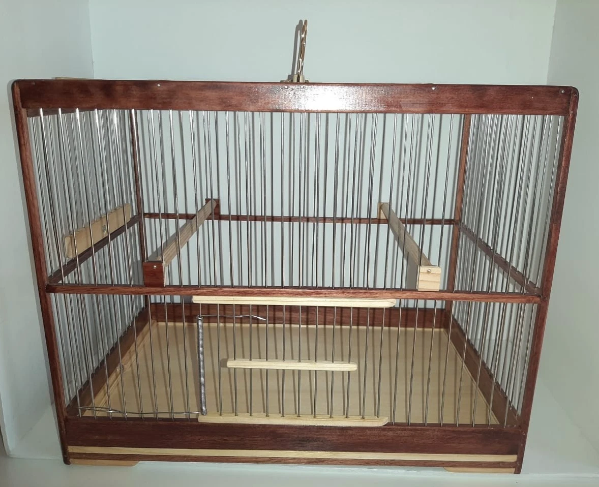 Handmade Portable Wooden Pine Song Bird Cage - Towa Towa, Bullfinch
Opens in a new window or tab