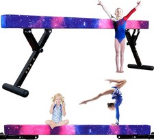 MARFULA Adjustable Balance Beam 8 Ft Gymnastic Beam Adjustable Height for Kids a