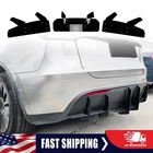 Rear Bumper Diffuser Lip Spoiler Body Kit Black For Tesla Model Y 2019-2025 2024