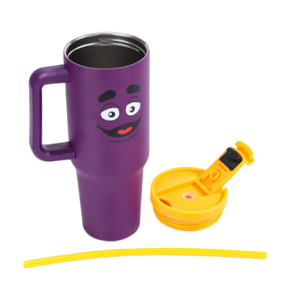Mc Donalds 2025 AU Exclusive Grimace Tumbler Cup 40oz/1182ml Hot/Cold Brand New - image 3 of 4
