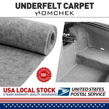 2M x 1M Mid Grey Thick Subwoofer Speaker Felt Fabric Carpet Craft Auto Liner