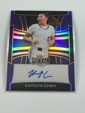 2025 Leaf Metal Women Of Sport Auto Base Purple Prism - Kaitlyn Chen 3/6