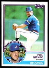 Phil Niekro 1983 Topps #410 Atlanta Braves MLB READ FREE SHIPPING AutographDen