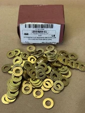 128 PCS BRIGHTON 5/16" FLAT WASHERS L9 TENSION ZINC & YELLOW CR+3 SAE PATTERN