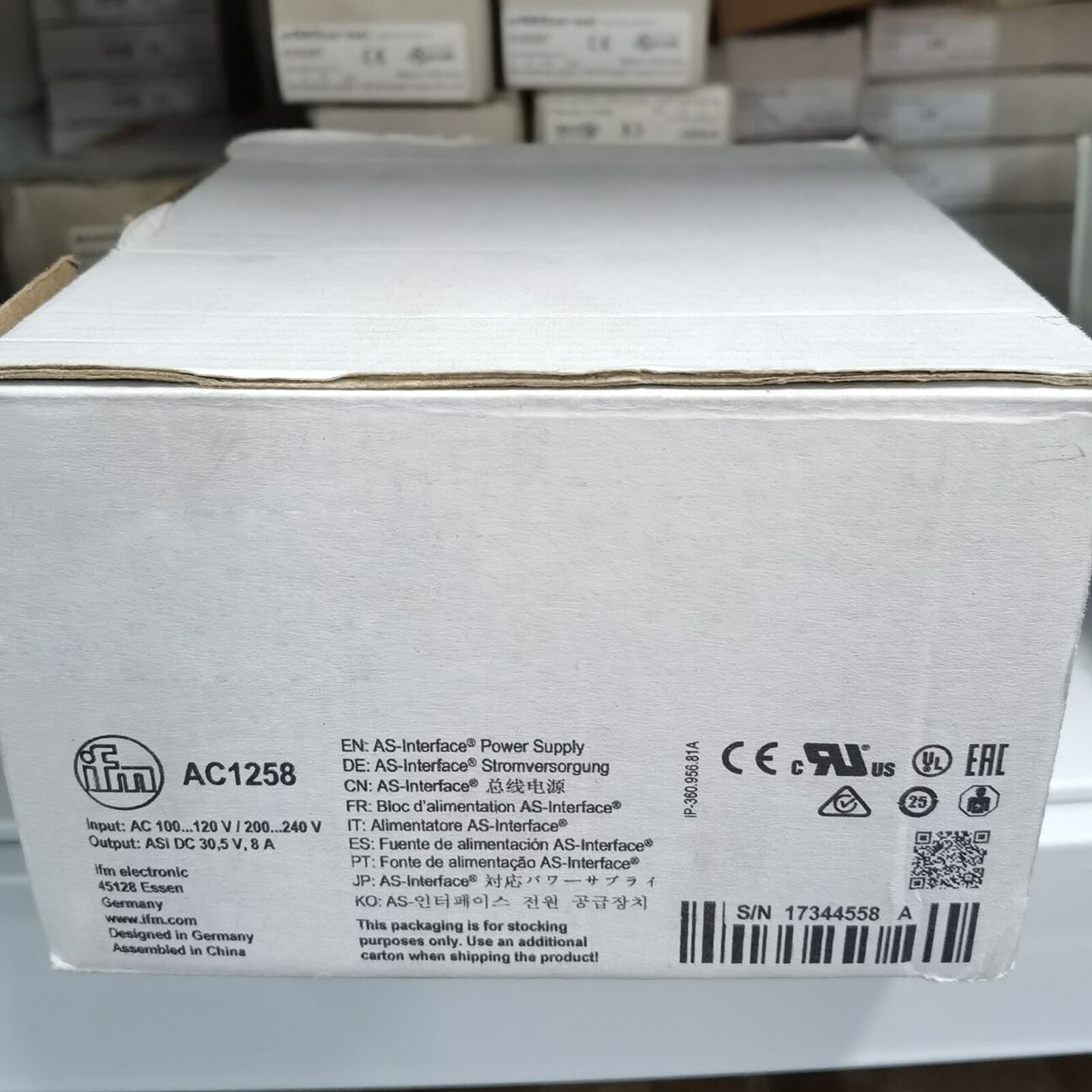 One NEW FOR IFM power supply AC1258 In Box Fast Ship #tr