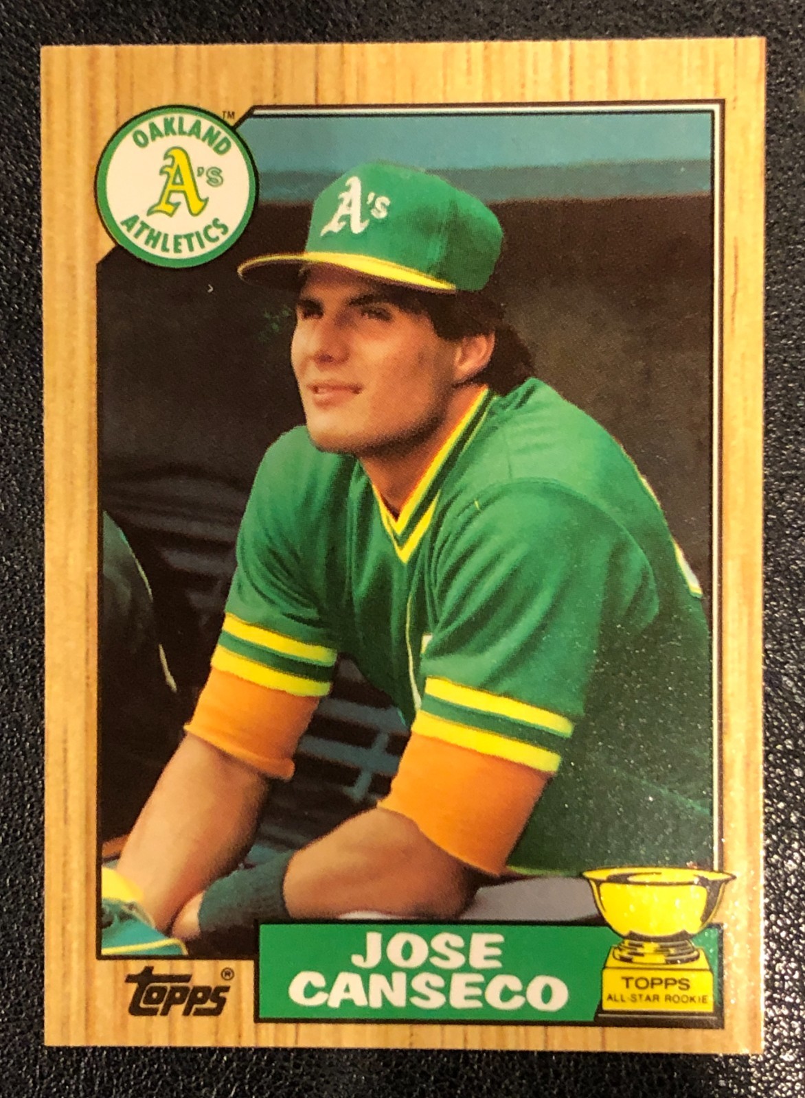 Jose Canseco 1987 Topps TIFFANY GLOSSY Baseball Trading Card #620 RARE!