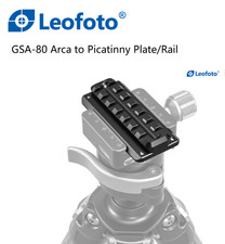 New Leofoto GSA-80 Arca to Picatinny Rail 80mm/7 usable slots/Arca Dovetail
