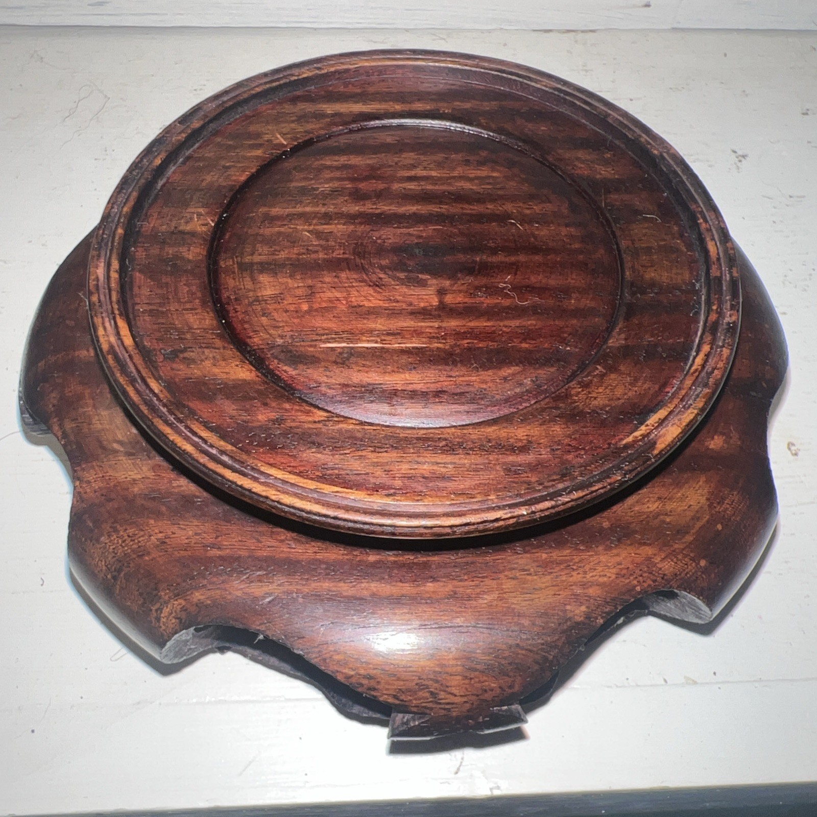 19th Century Antique Chinese Carved Hardwood Pedestal Stand