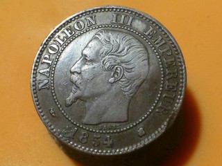 2 CENTIMES NAPOLEON III 1854 K RARE & QUALITE TB /TTB ! (CHOCS)