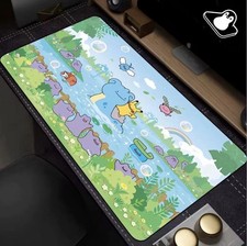 Cute Water Pokemon Mouse Pad XL Gaming Desk Mat Mouse Pad