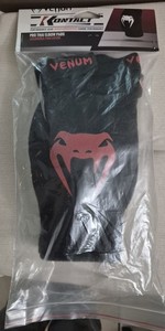 Venum Contact Pro Thai Elbow  Pads,  one size, black/red