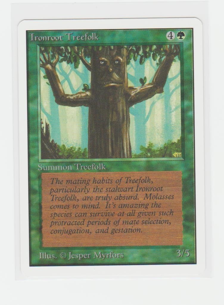 Magic the Gathering ~ MTG ~ 1x Ironroot Treefolk ~ UNLIMITED ~  M/NM ~