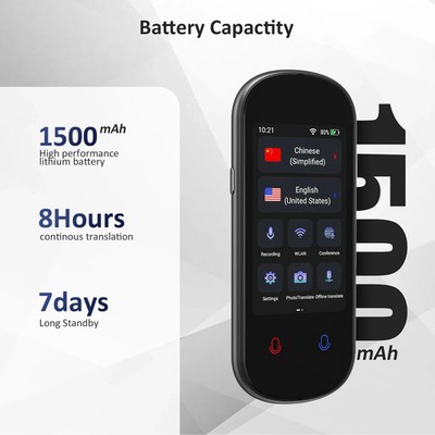 139 Language Translator Device Smart Two-Way Instant Ai Voice Photo Translation