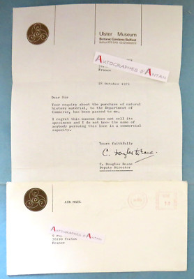   DOUGLAS DEANE Ornithologist Ulster Museum Botanic Gardens Belfast Letter 1976